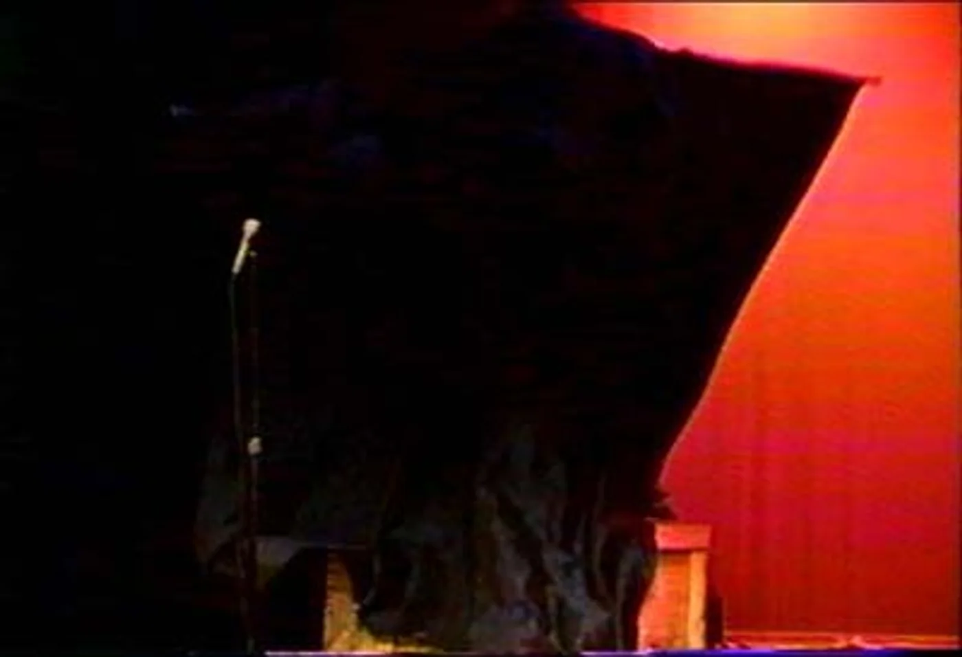 The sheet rising above the Metamorphosis crate